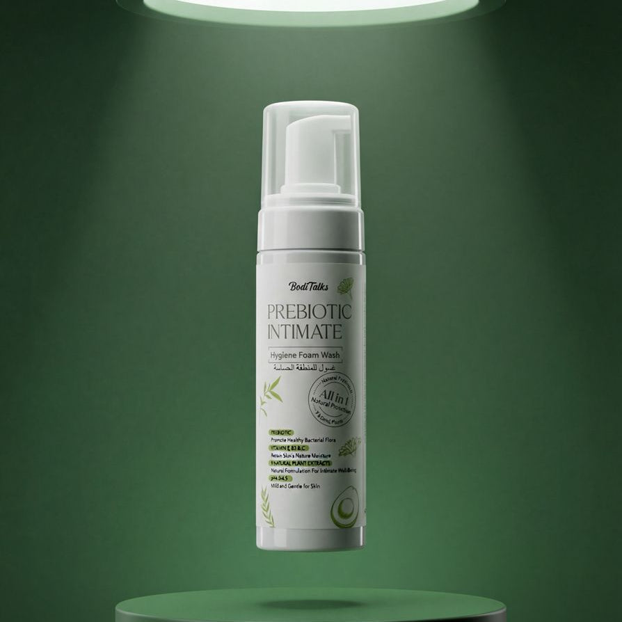 Prebiotic intimate Hygiene Foam Wash 9 Natural Plant Extracts 180ml