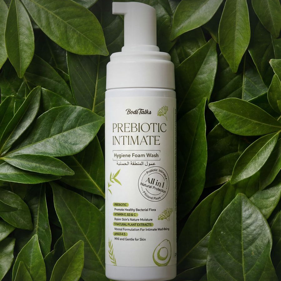Prebiotic intimate Hygiene Foam Wash 9 Natural Plant Extracts 180ml