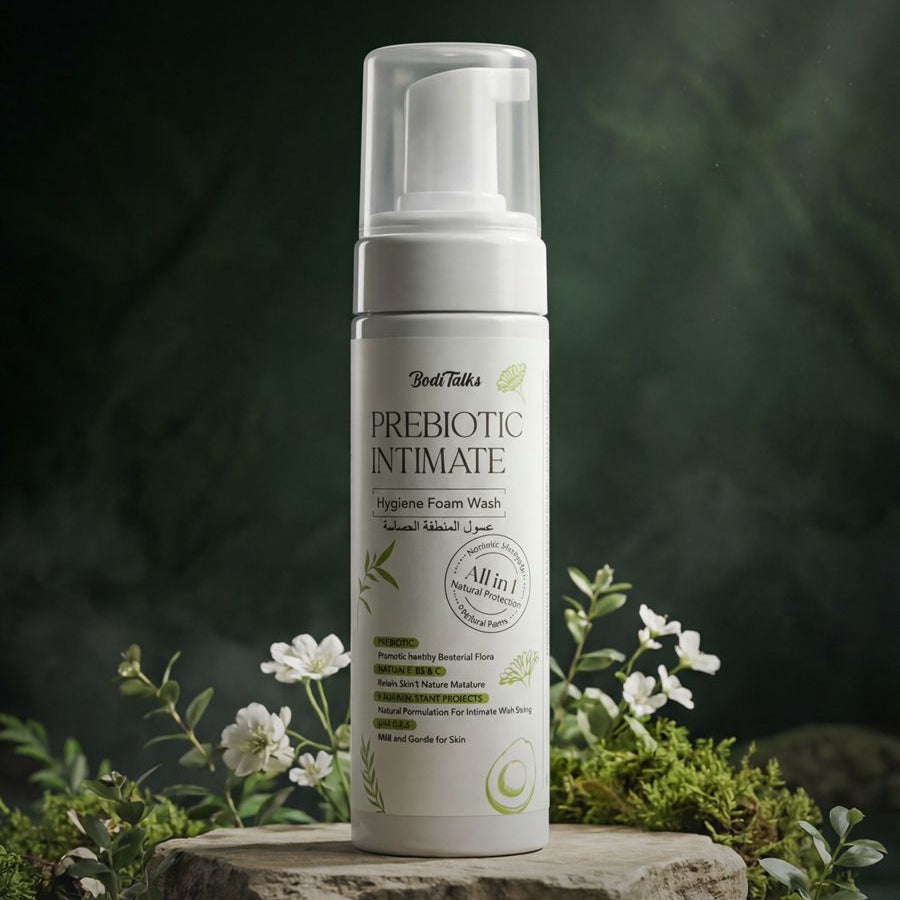 Prebiotic intimate Hygiene Foam Wash 9 Natural Plant Extracts 180ml