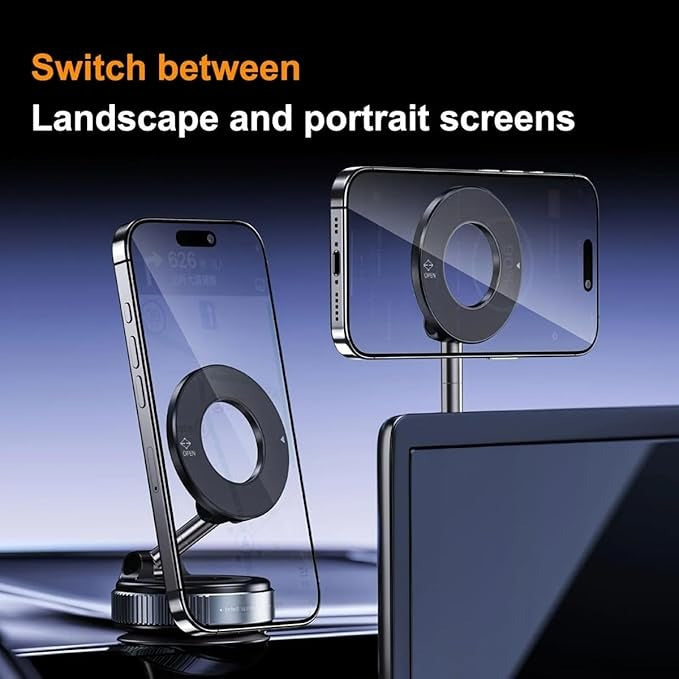 Magnetic Phone Holder 360 Degree Easy Rotation