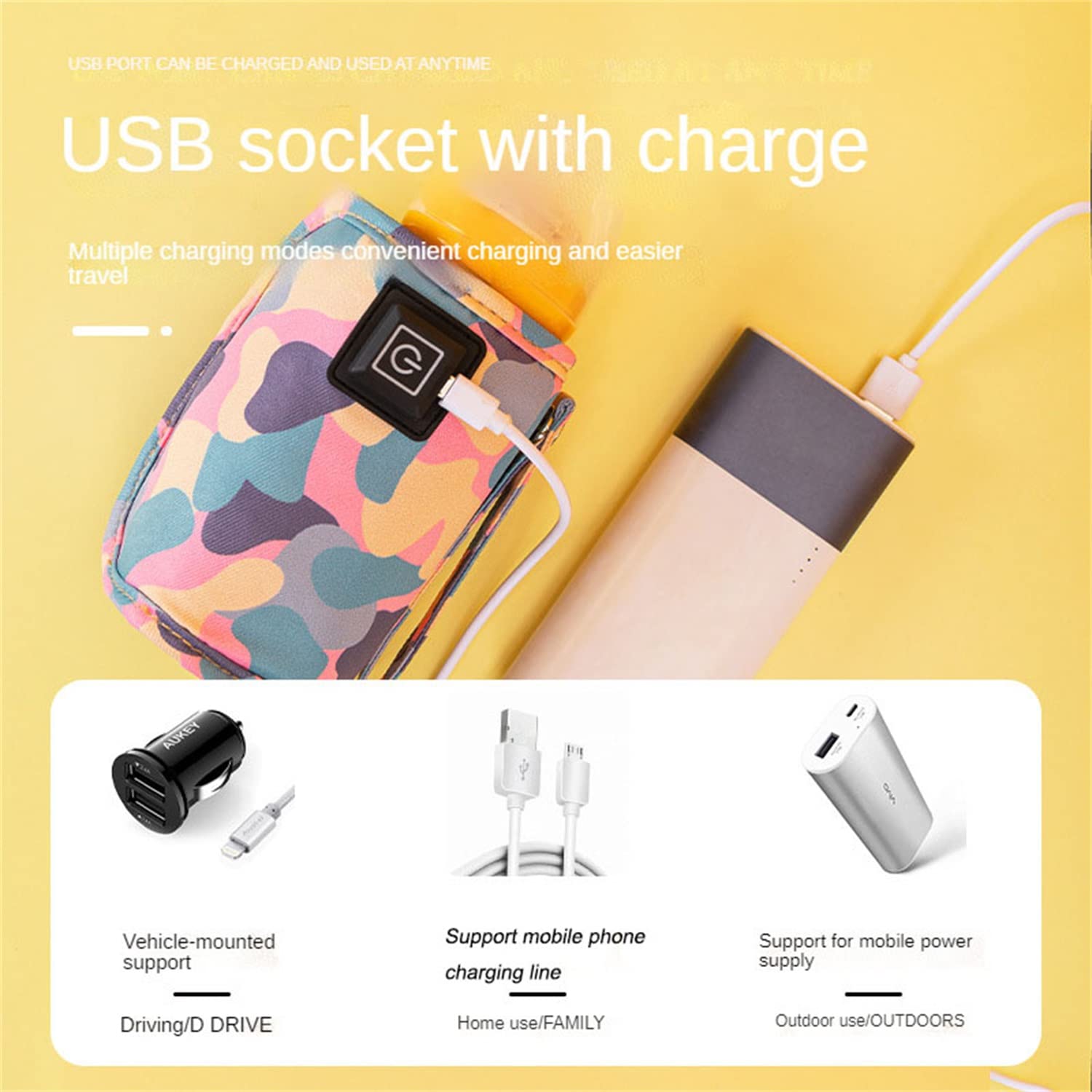 Baby Feeder Milk Warmer USB Portable