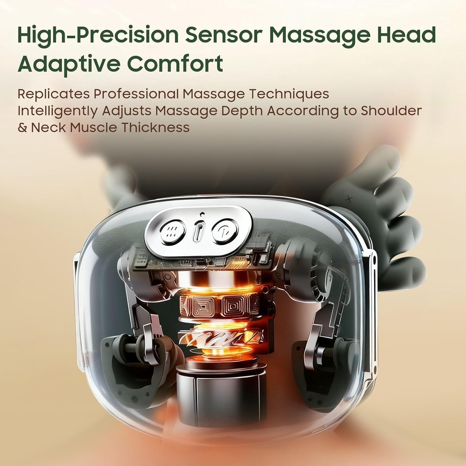 4D Green Neck & Shoulder Heat Massager