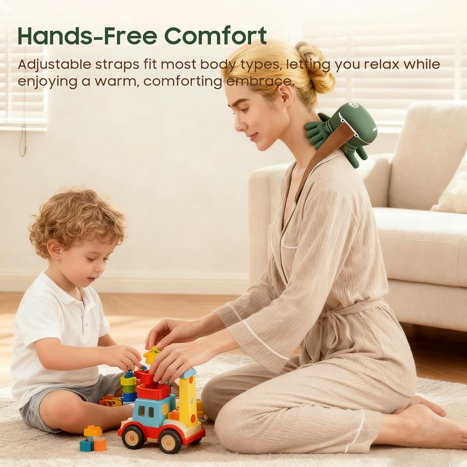 4D Green Neck & Shoulder Heat Massager