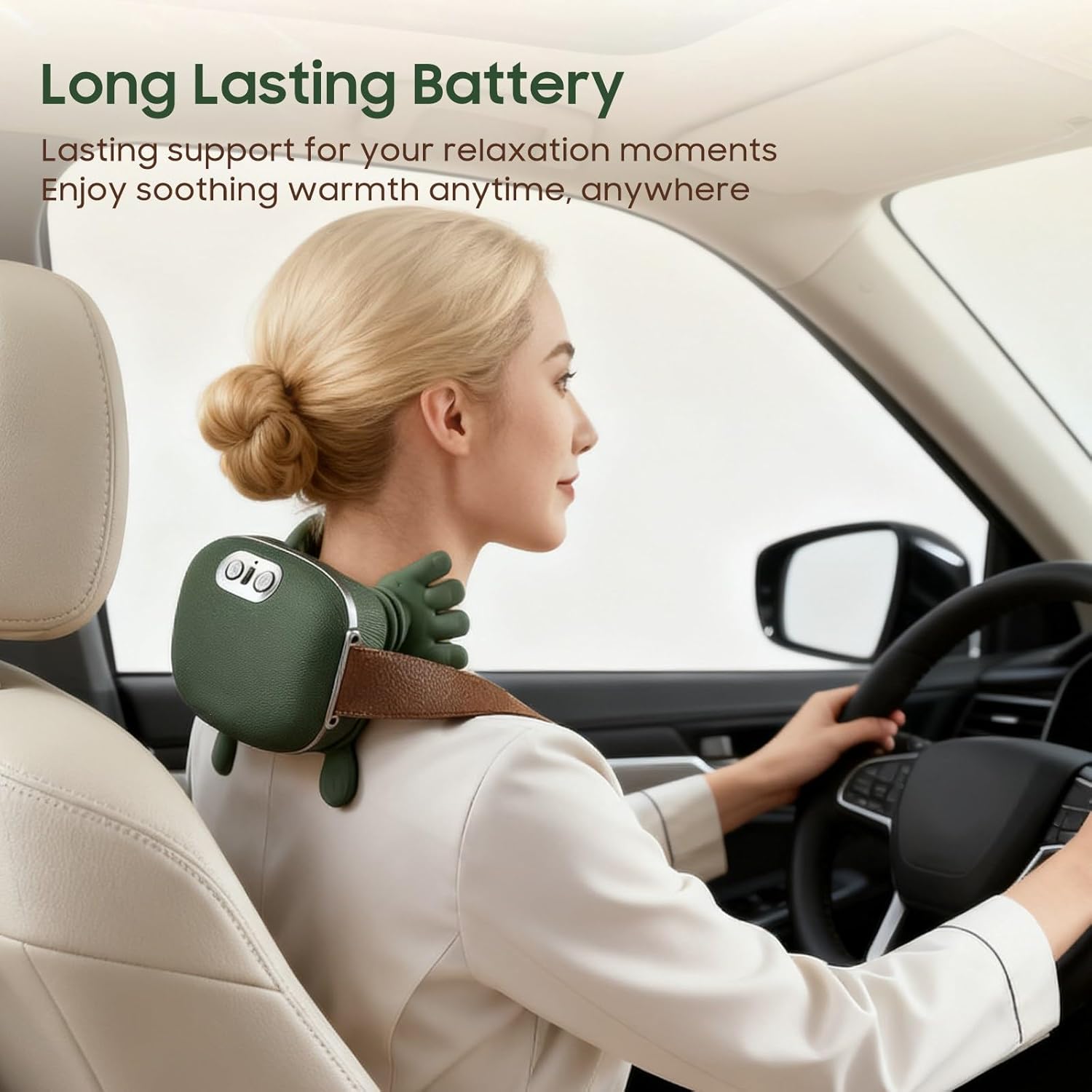 4D Green Neck & Shoulder Heat Massager