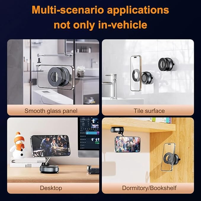 Magnetic Phone Holder 360 Degree Easy Rotation