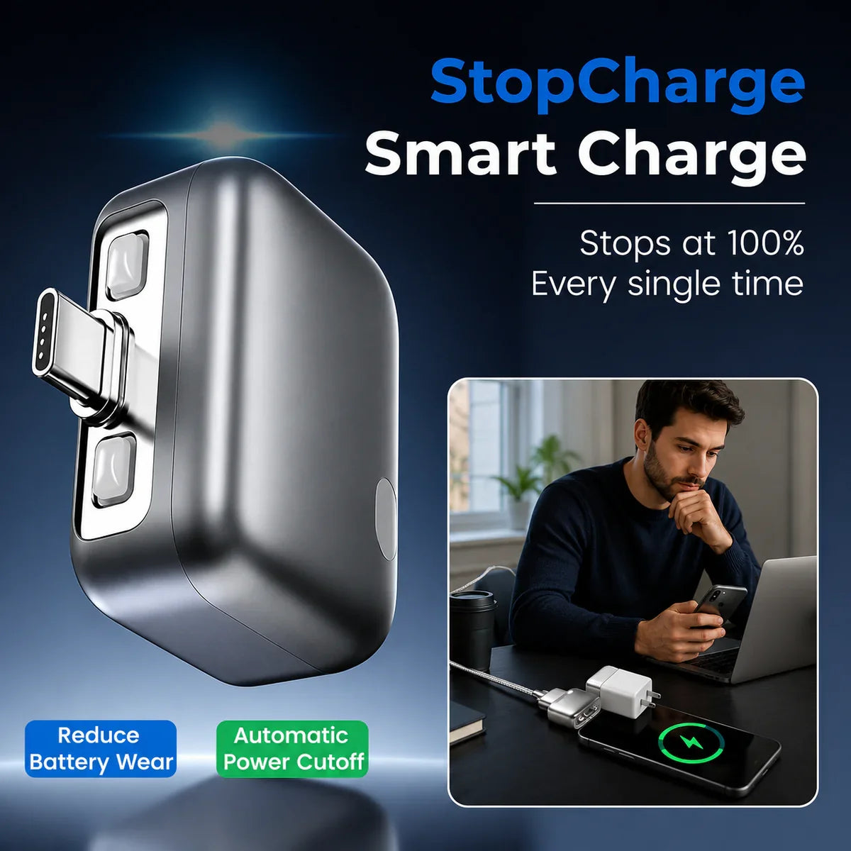 Autopop AI Charger ( 140W Fast Charging )