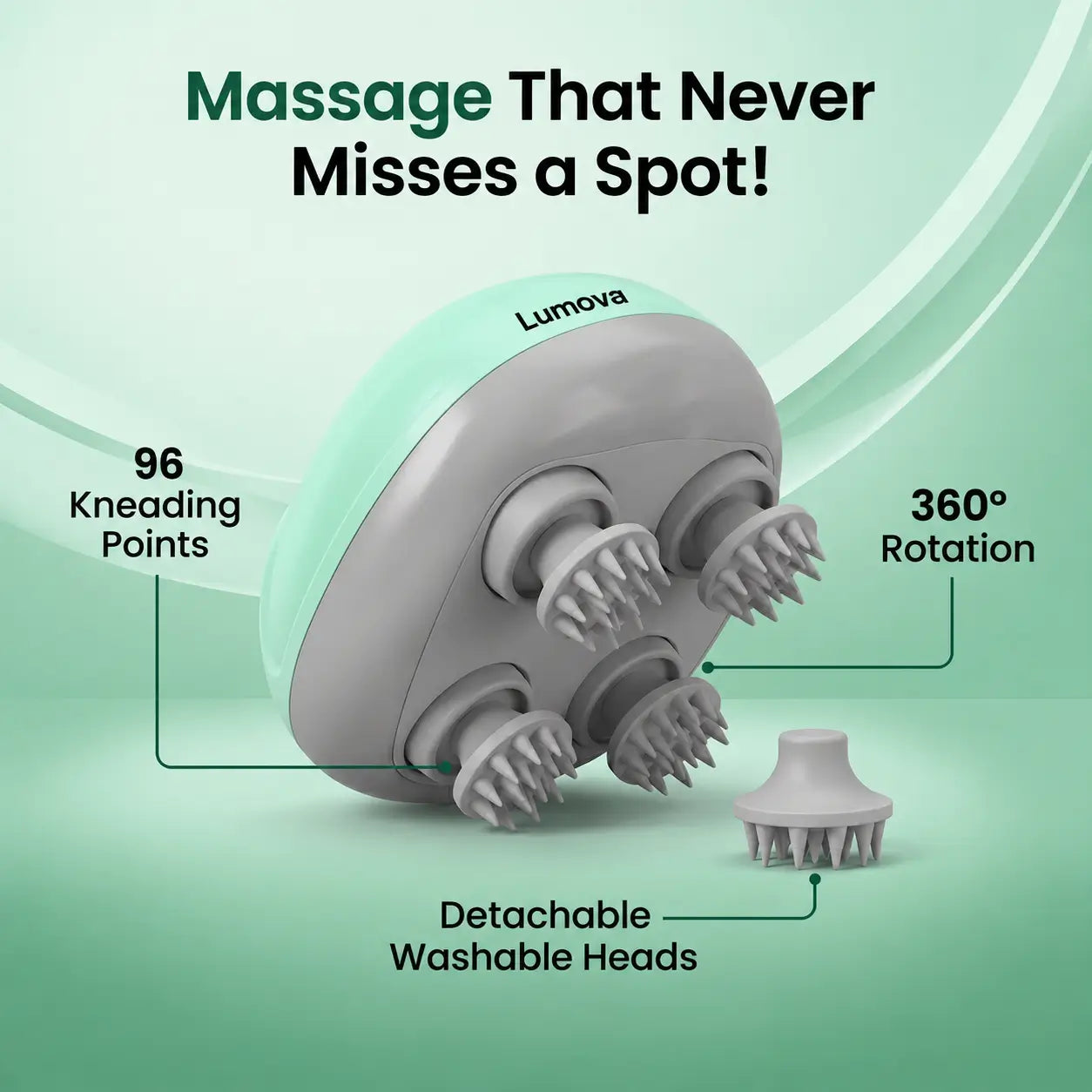 4-Heads Electric Scalp Massager