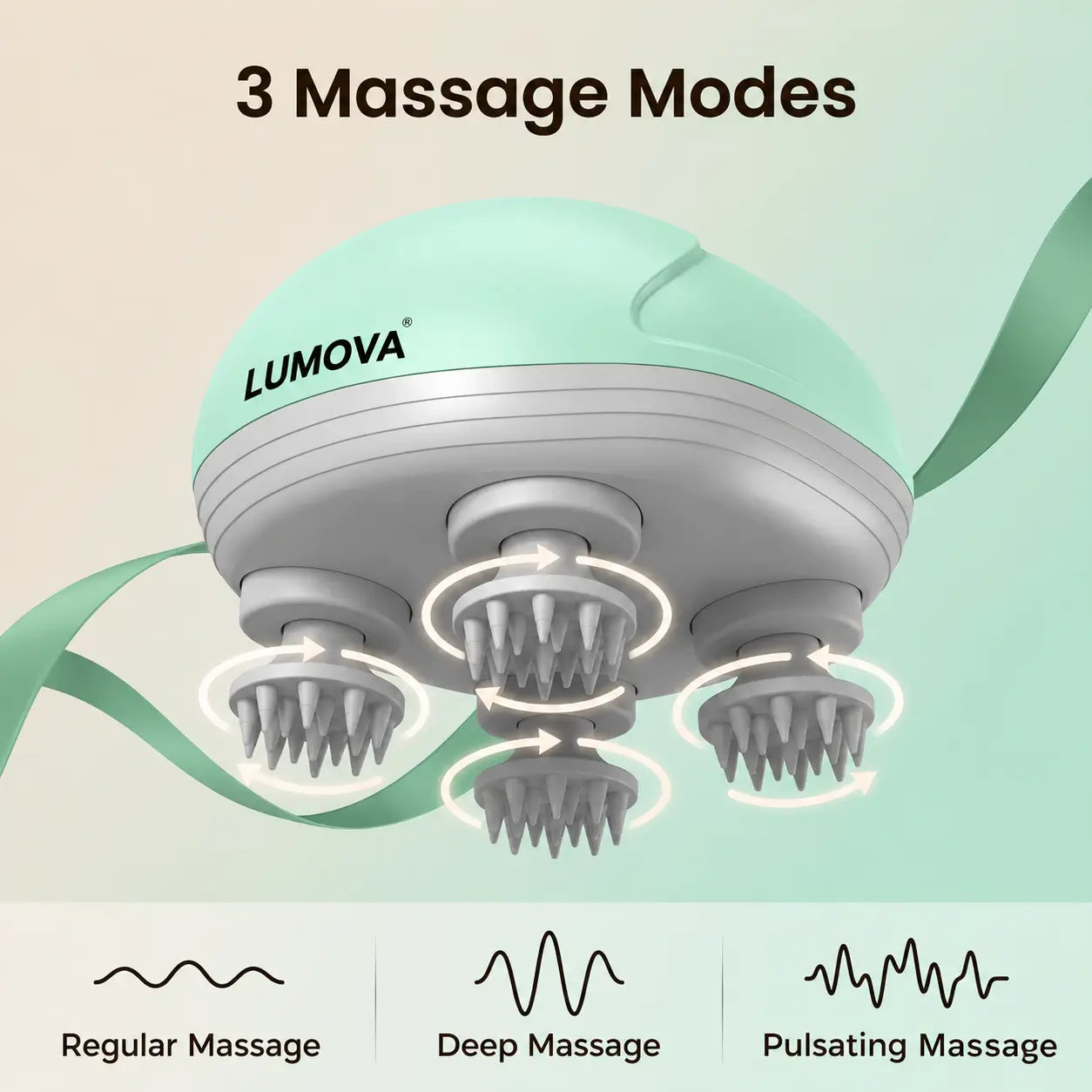 4-Heads Electric Scalp Massager