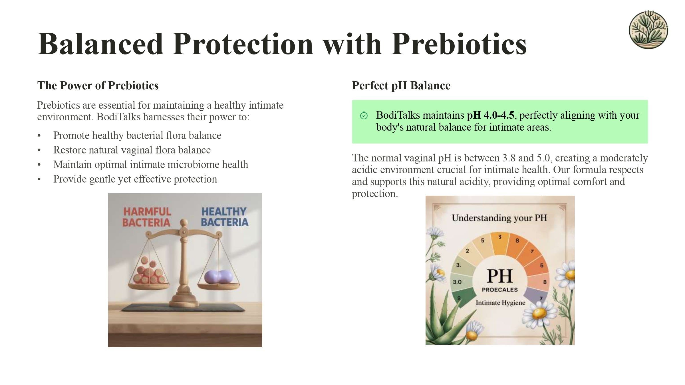 Prebiotic intimate Hygiene Foam Wash 9 Natural Plant Extracts 180ml