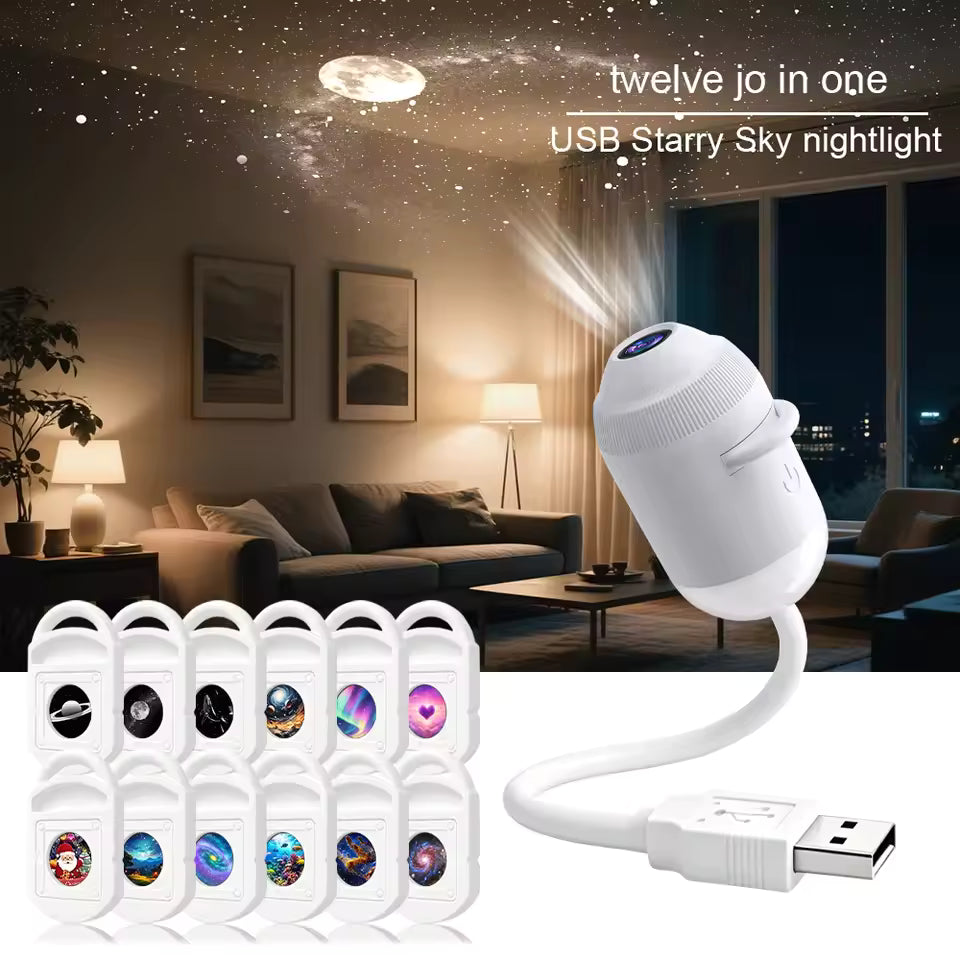 USB Starry Sky Light Projector