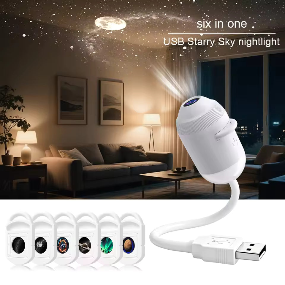 USB Starry Sky Light Projector